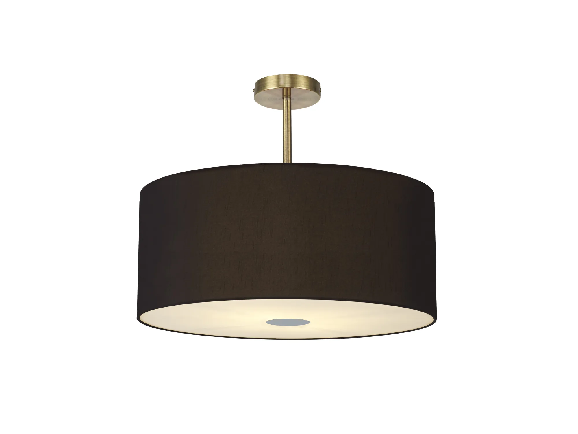 Baymont AB BL/GR Ceiling Lights Deco Semi Flush Fittings